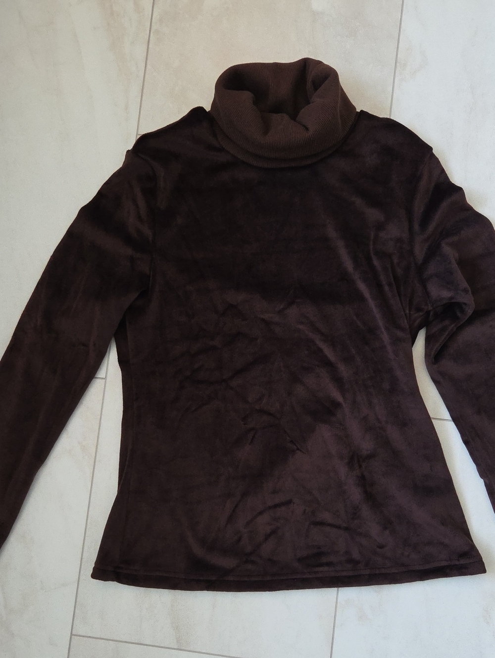 Women’s Brown Turtleneck Sweater - Classic Cozy Fit